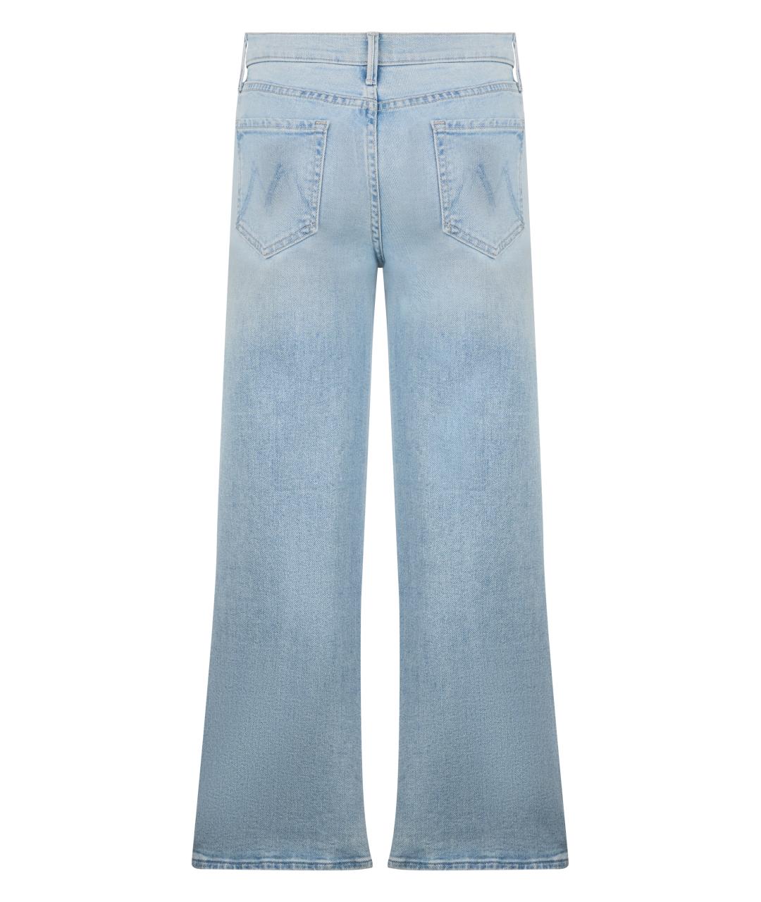 MOTHER Голубые хлопковые джинсы клеш, фото 2
