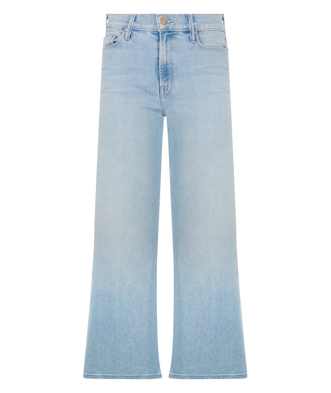 MOTHER Голубые хлопковые джинсы клеш, фото 1