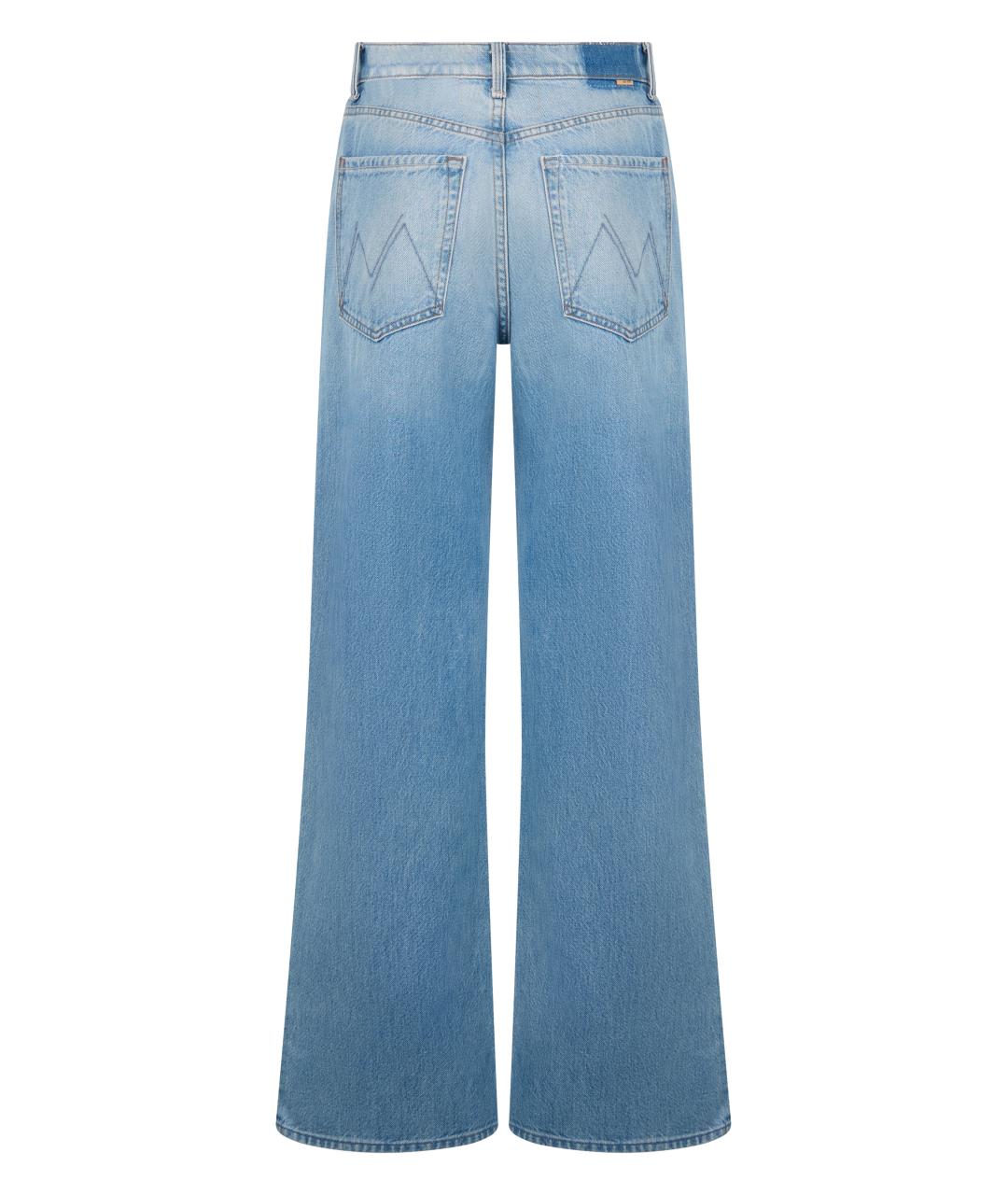 MOTHER Голубые хлопковые джинсы клеш, фото 2