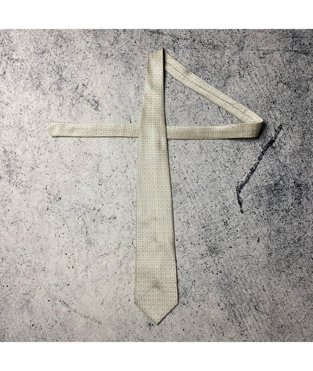 GUCCI Серый шелковый галстук, фото 3