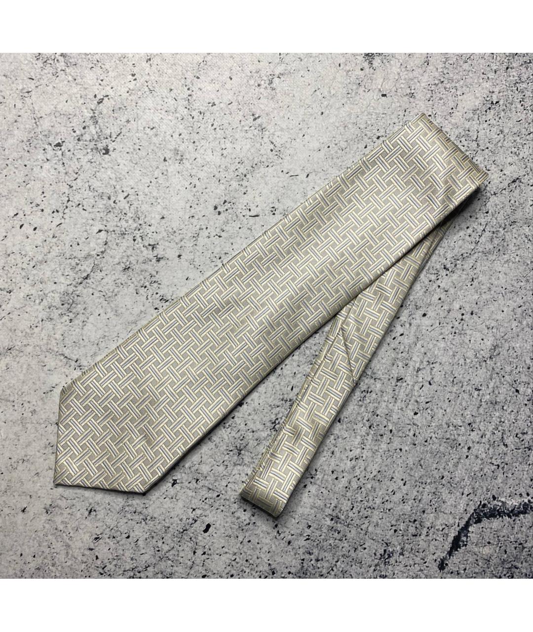 GUCCI Серый шелковый галстук, фото 10