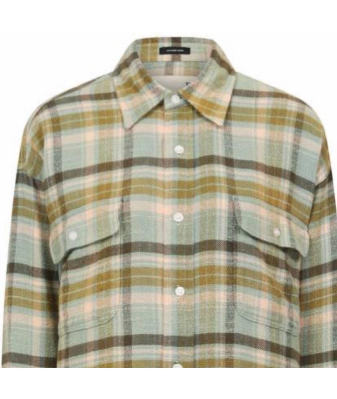 R13 Зеленая хлопковая рубашка, фото 2