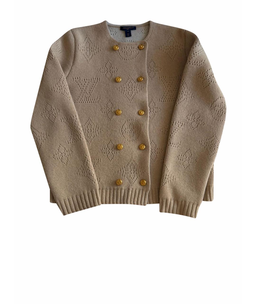 LOUIS VUITTON Бежевый шерстяной кардиган, фото 1