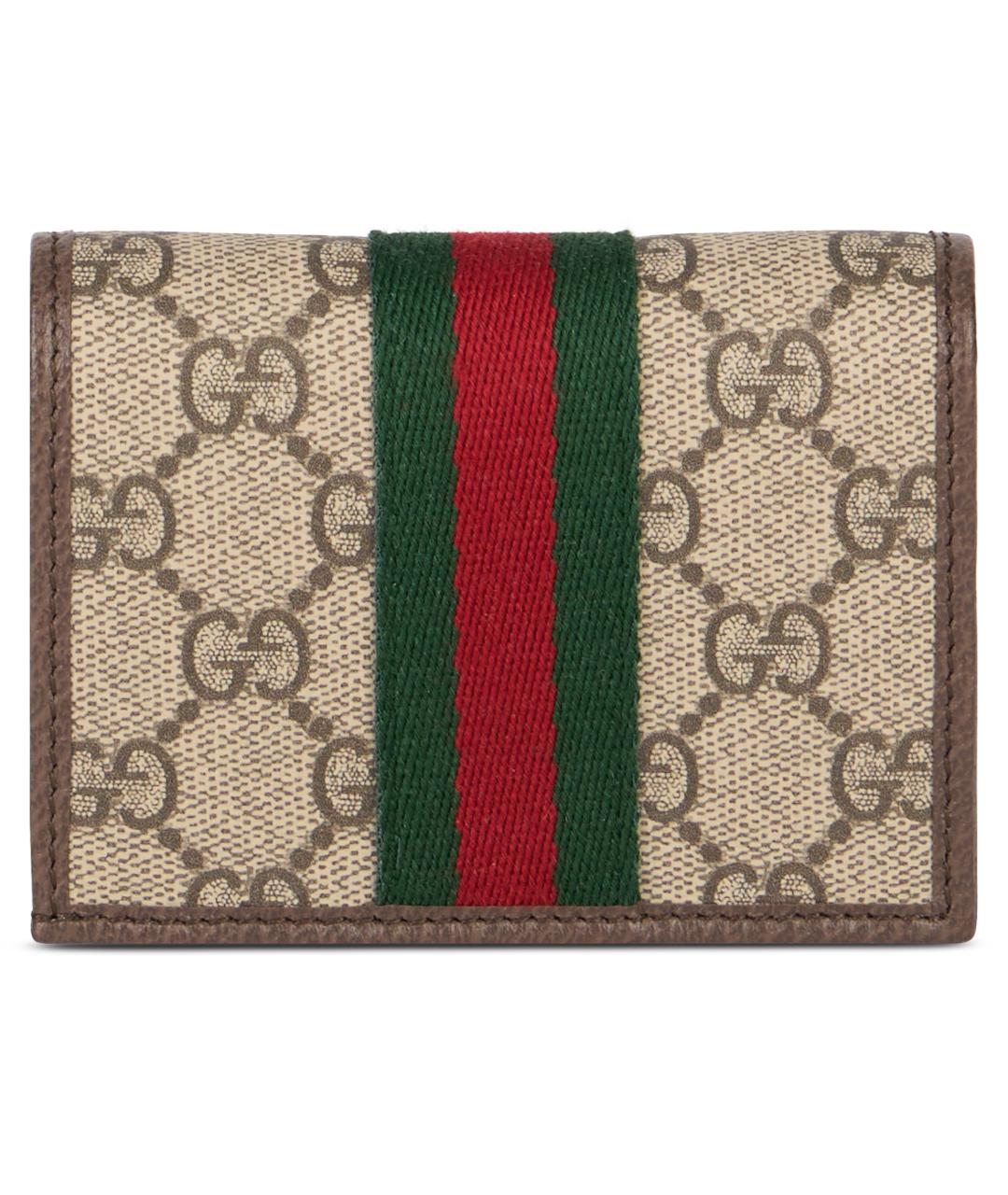 GUCCI Бежевый полиуретановый кошелек, фото 2