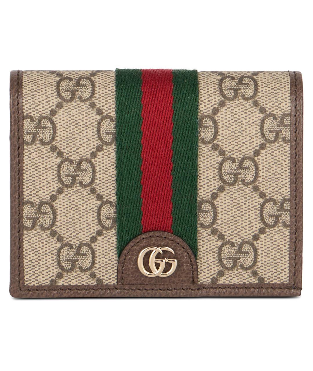 GUCCI Бежевый полиуретановый кошелек, фото 1