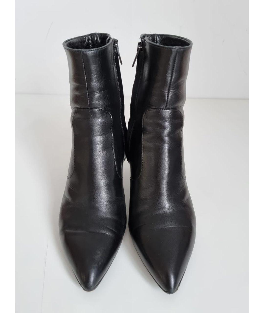 CELINE Черные кожаные ботильоны, фото 2