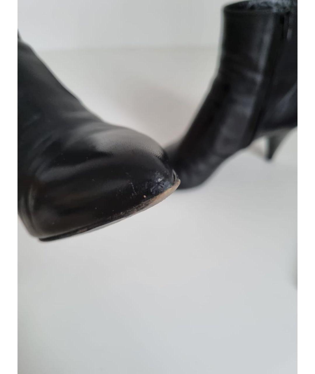 CELINE Черные кожаные ботильоны, фото 6