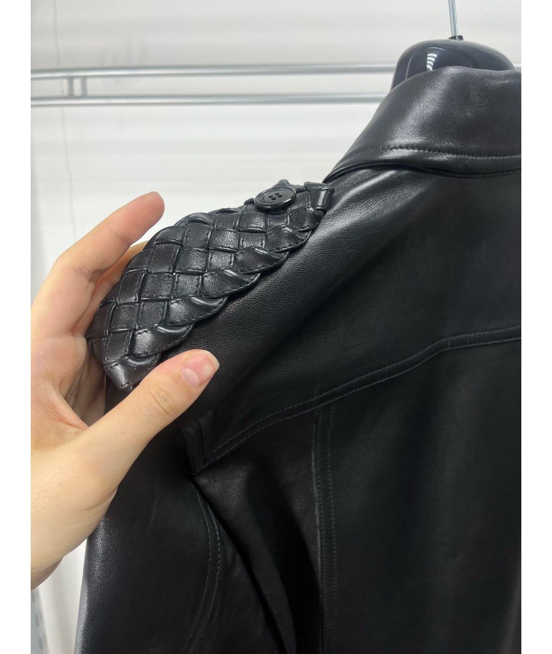 SAINT LAURENT Черная кожаная куртка, фото 6