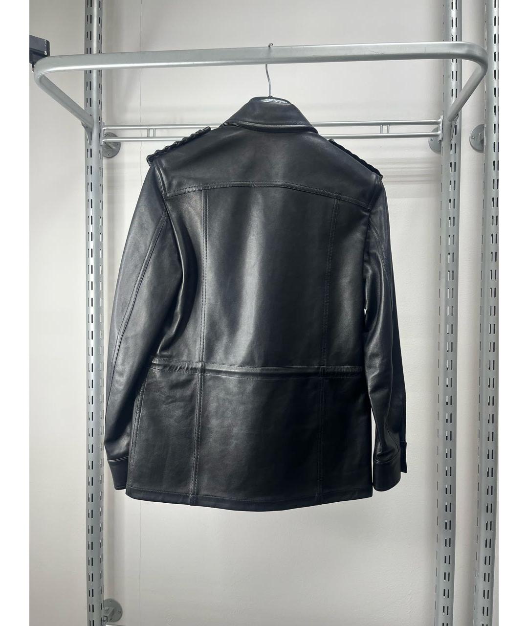 SAINT LAURENT Черная кожаная куртка, фото 5