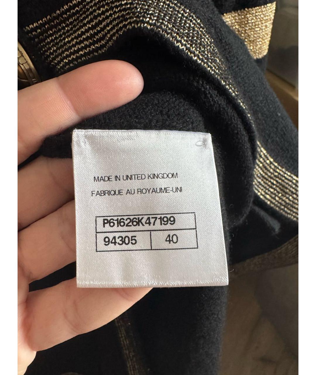 CHANEL Черный кашемировый жакет/пиджак, фото 4