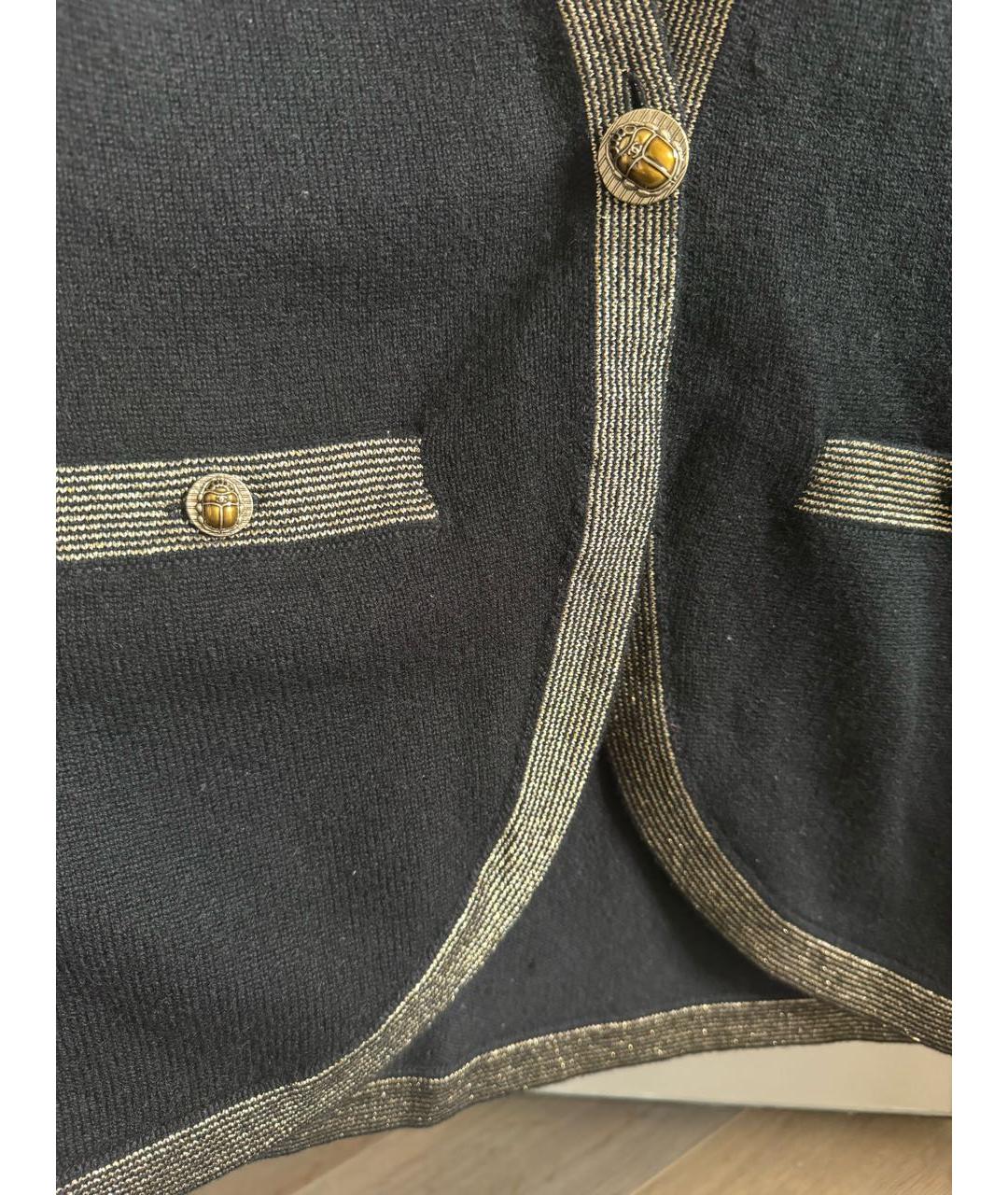 CHANEL Черный кашемировый жакет/пиджак, фото 6