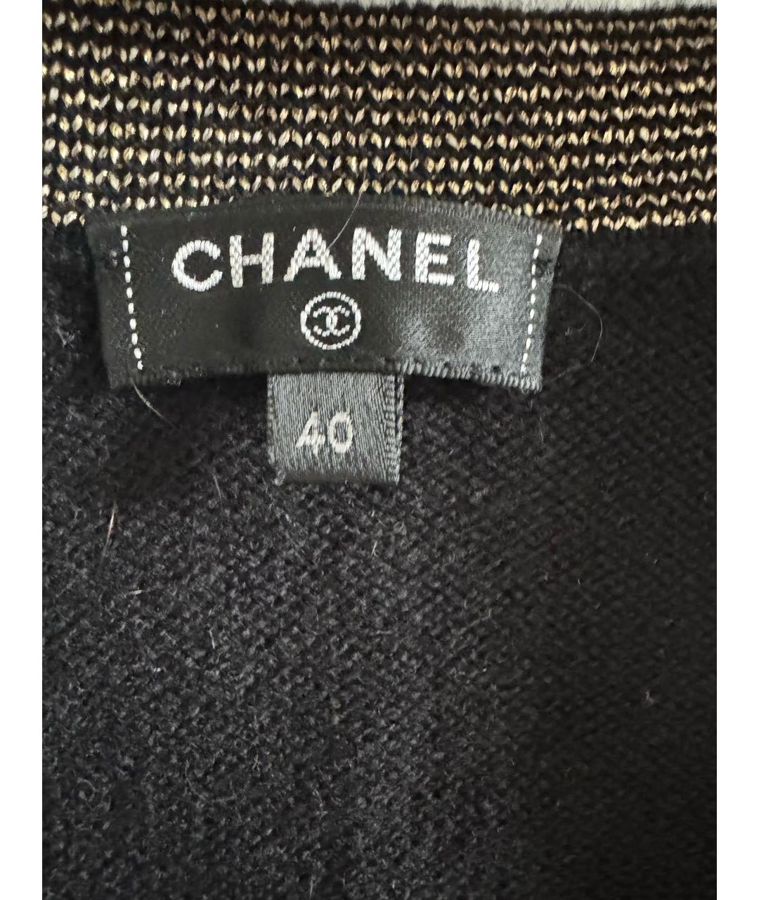 CHANEL Черный кашемировый жакет/пиджак, фото 3