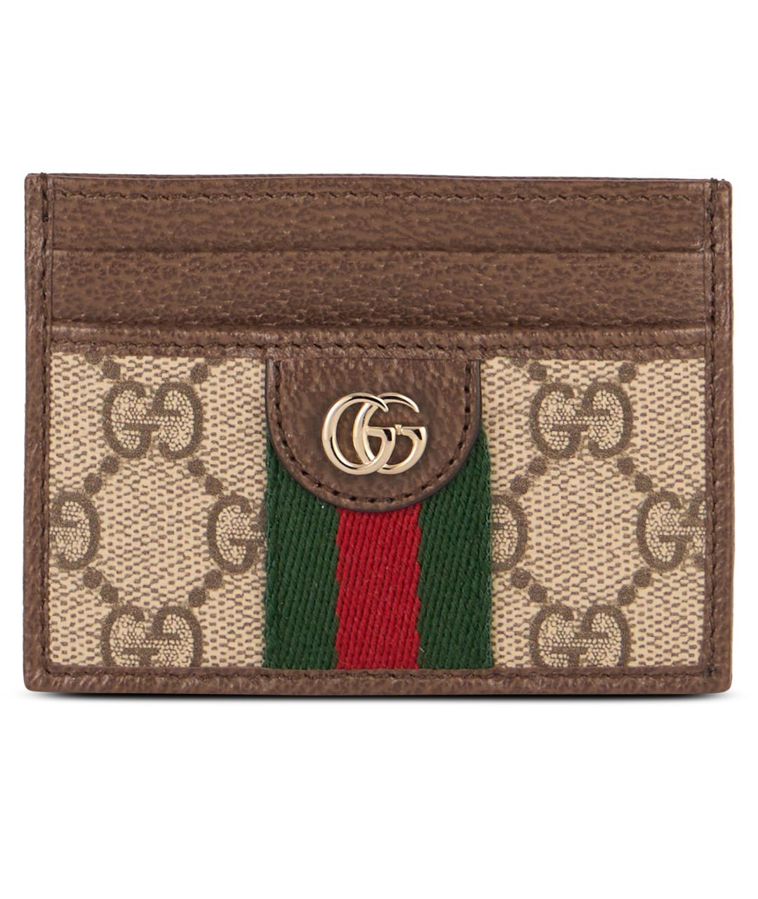 GUCCI Коричневый кардхолдер, фото 1