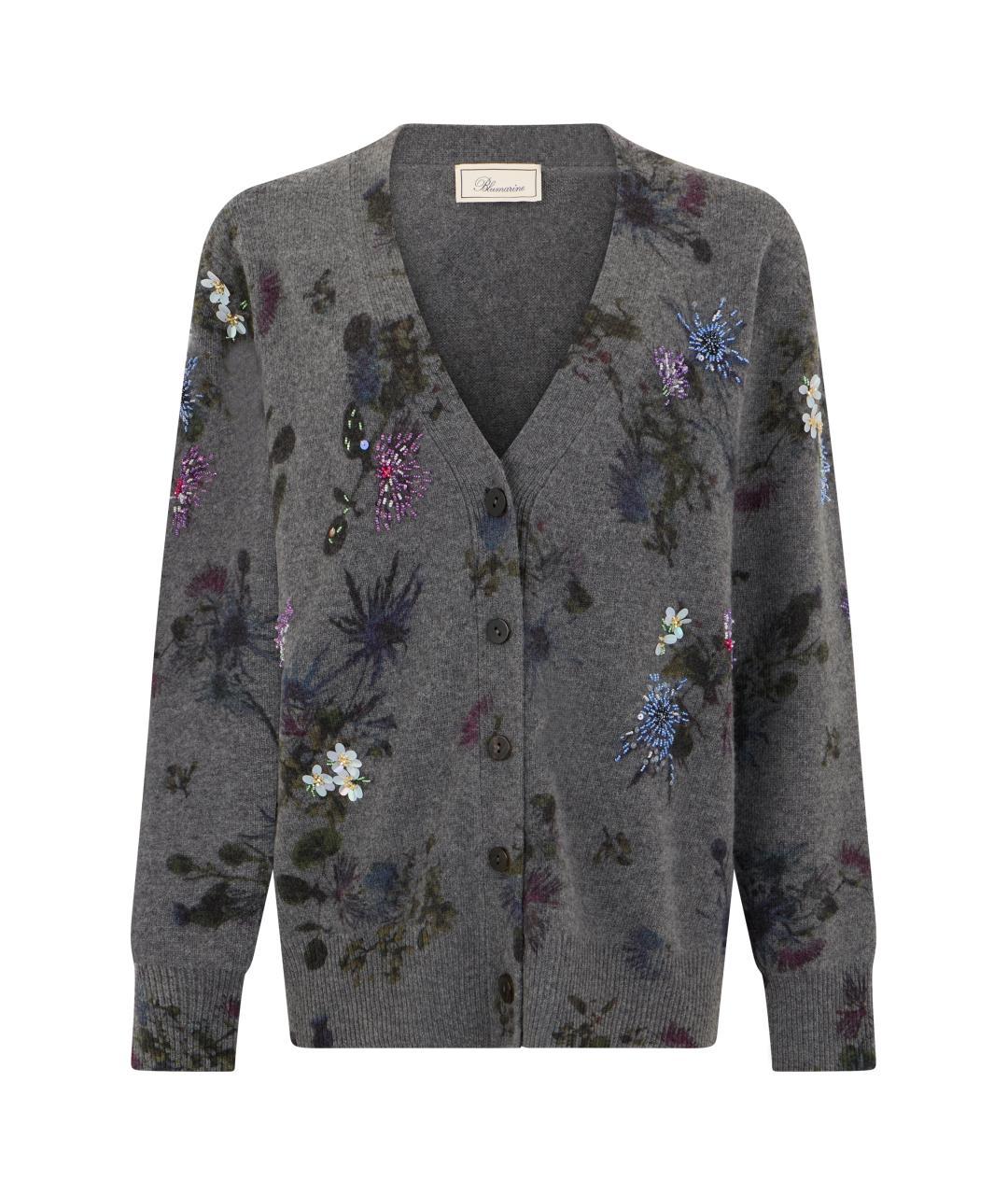 BLUMARINE Мульти шерстяной кардиган, фото 3