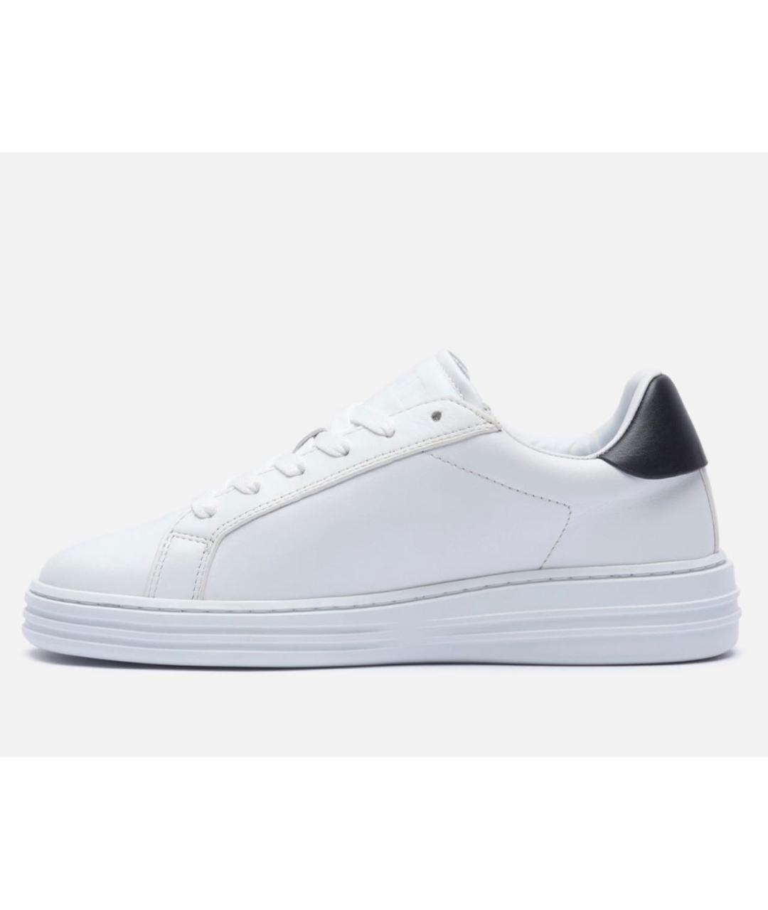 MSGM Белые кожаные кеды, фото 5