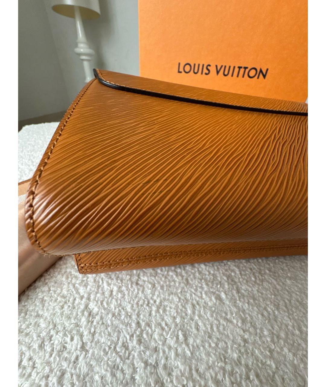 LOUIS VUITTON Коричневая кожаная сумка с короткими ручками, фото 7