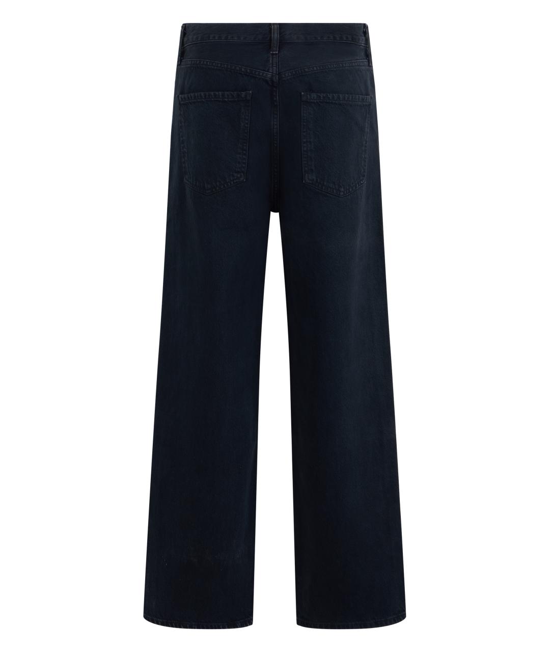 AGOLDE Темно-синие хлопковые джинсы клеш, фото 2