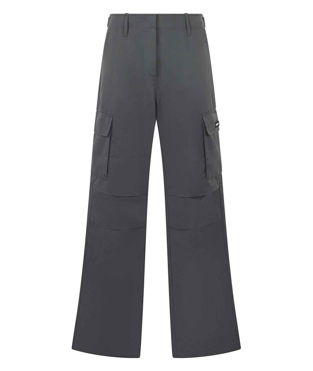 COPERNI Серые полиэстеровые брюки широкие, фото 1