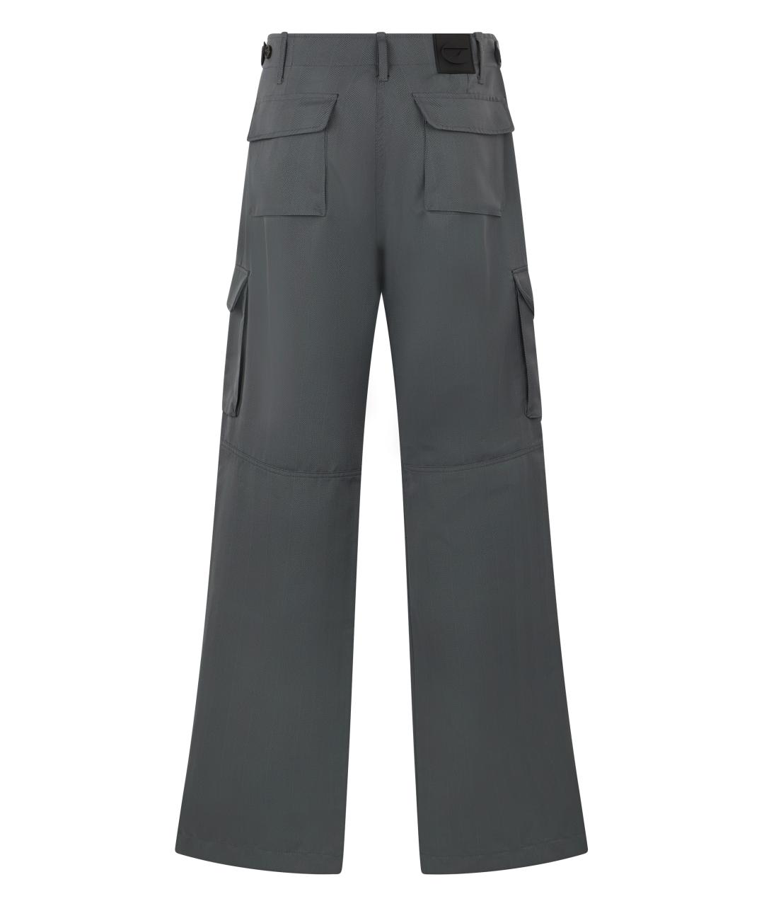 COPERNI Серые полиэстеровые брюки широкие, фото 2