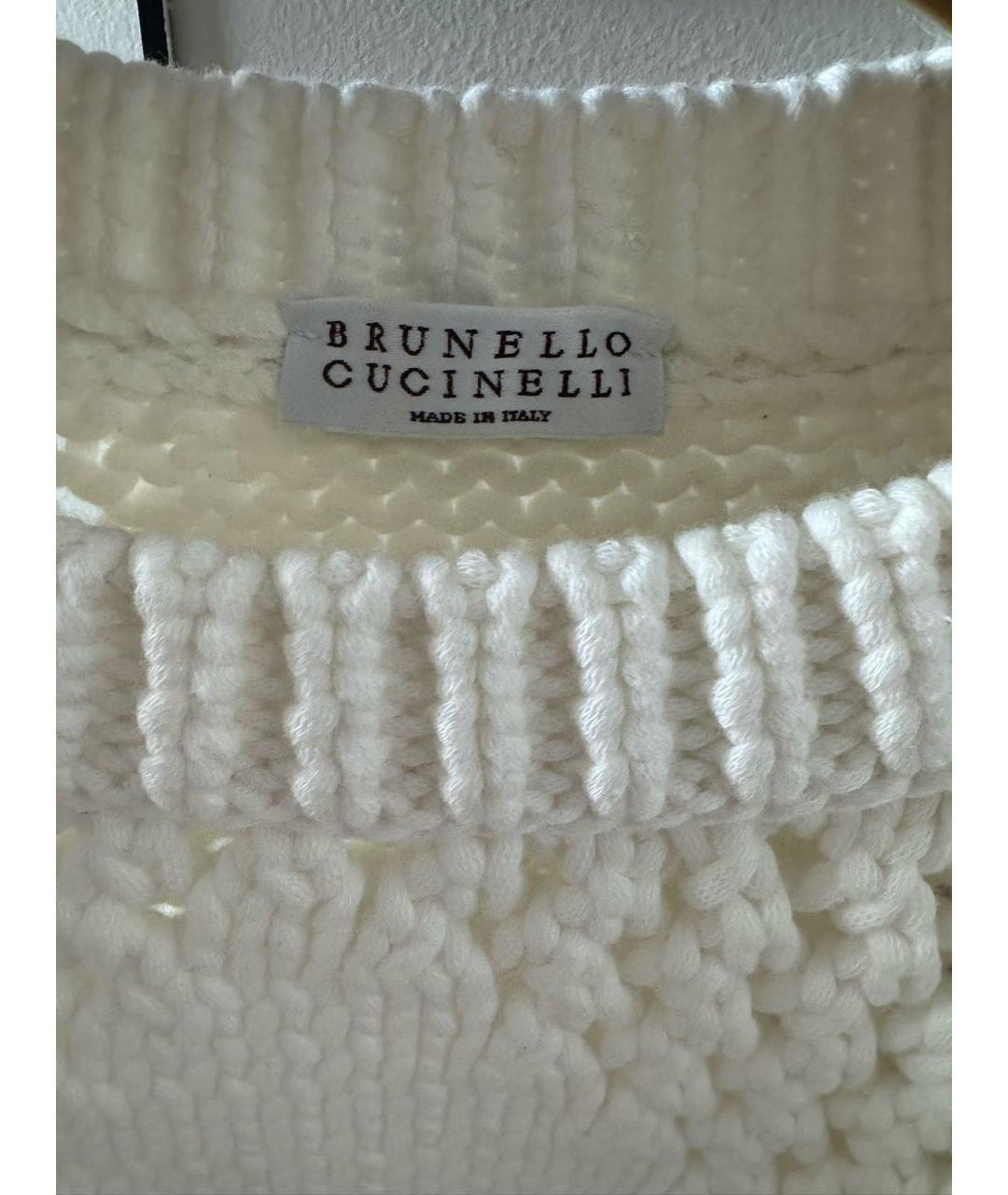 BRUNELLO CUCINELLI Белая хлопковая жилетка, фото 4