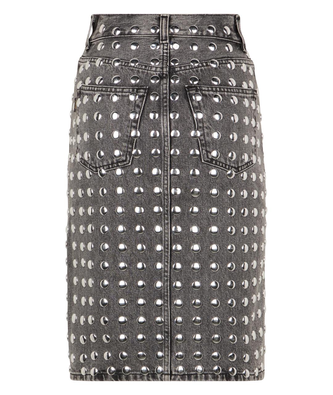 HAIKURE Серая хлопковая юбка миди, фото 2