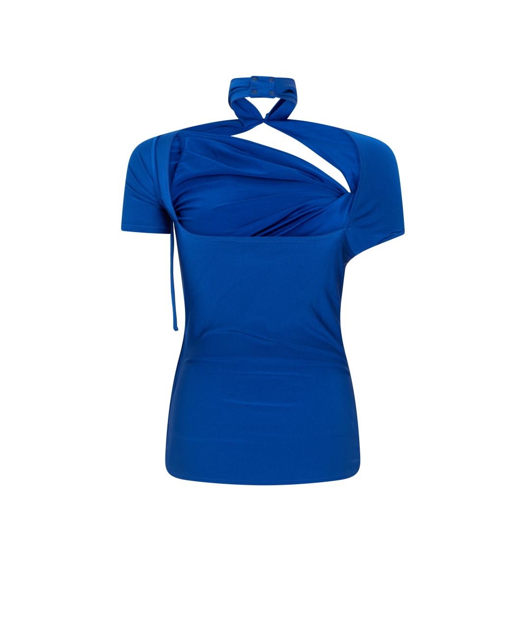 COPERNI Синяя полиамидовая футболка, фото 2