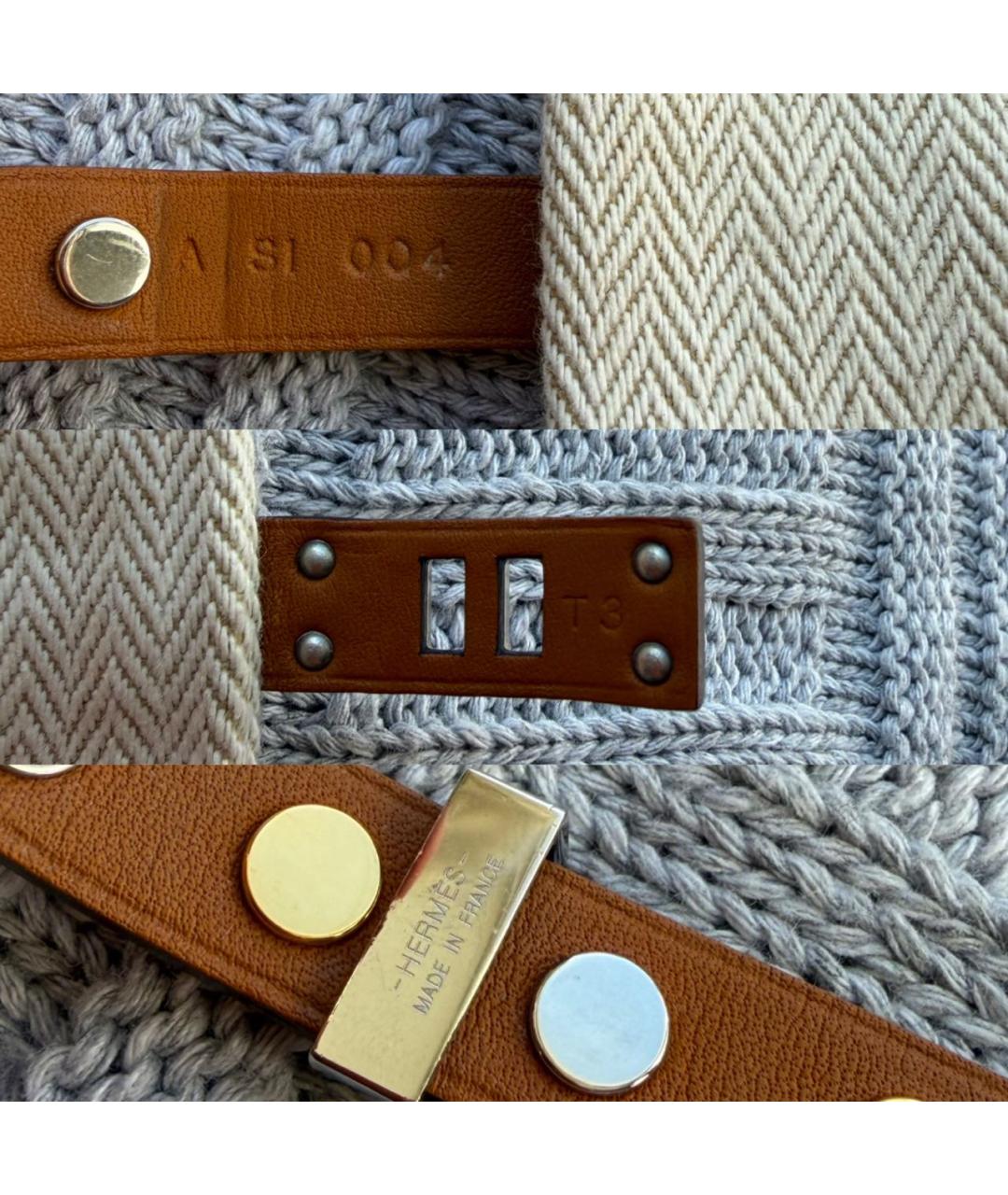 HERMES Оранжевый кожаный браслет, фото 7