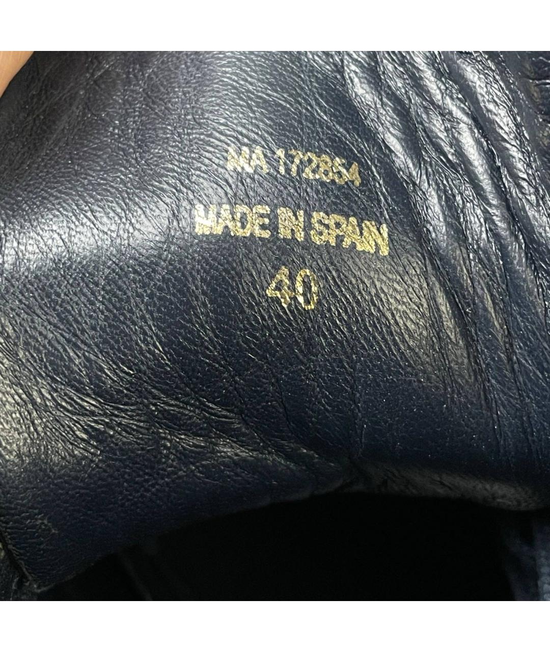 SAINT LAURENT Черные высокие кроссовки / кеды из лакированной кожи, фото 8