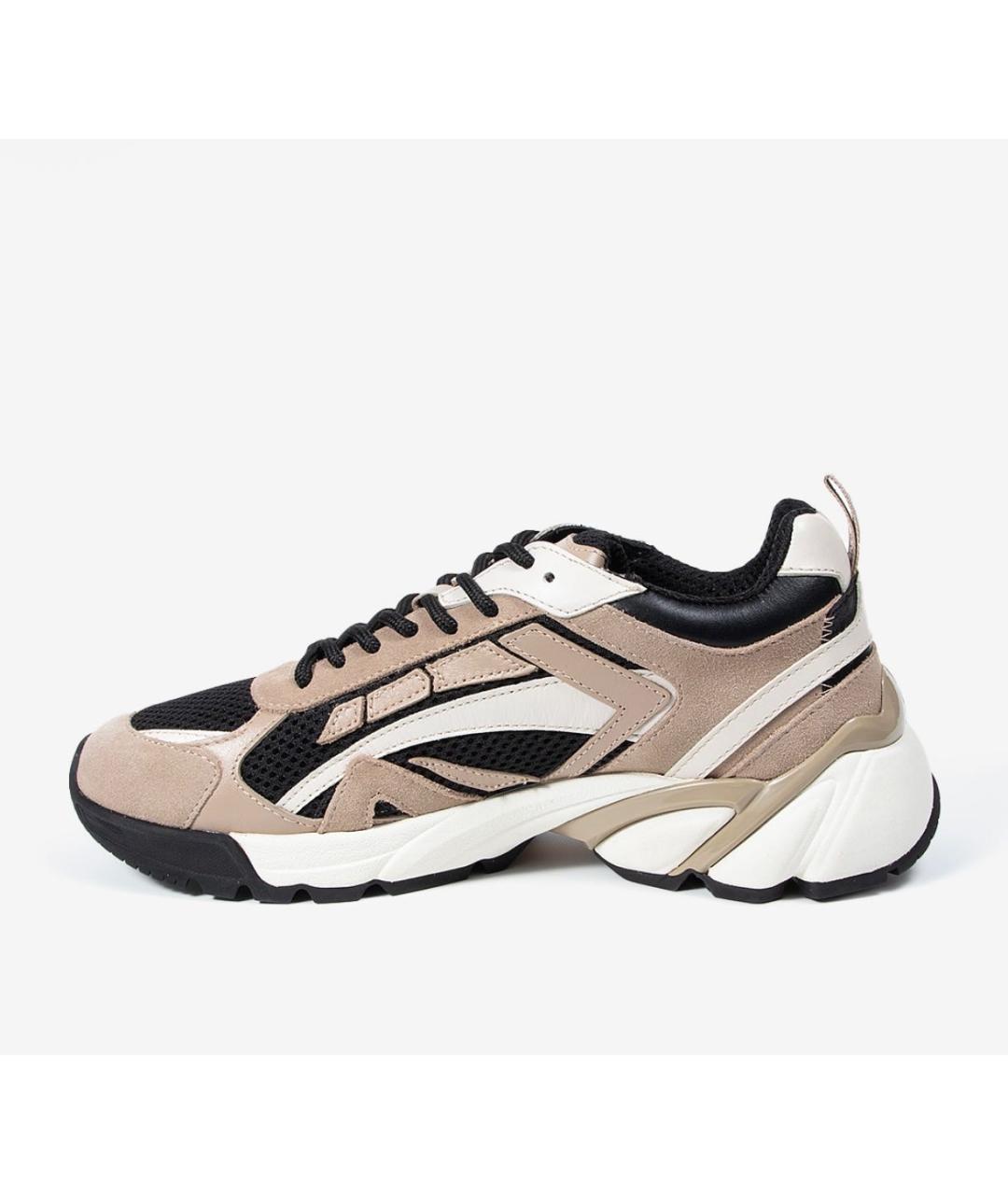 MSGM Бежевые замшевые кроссовки, фото 3