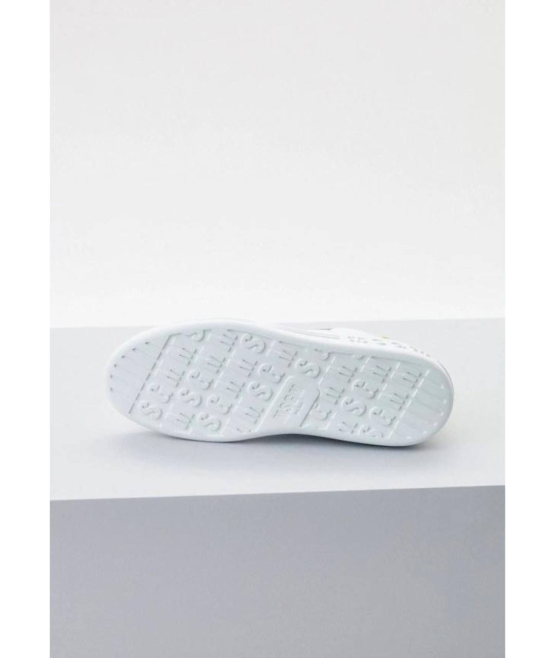MSGM Белые кожаные кеды, фото 6