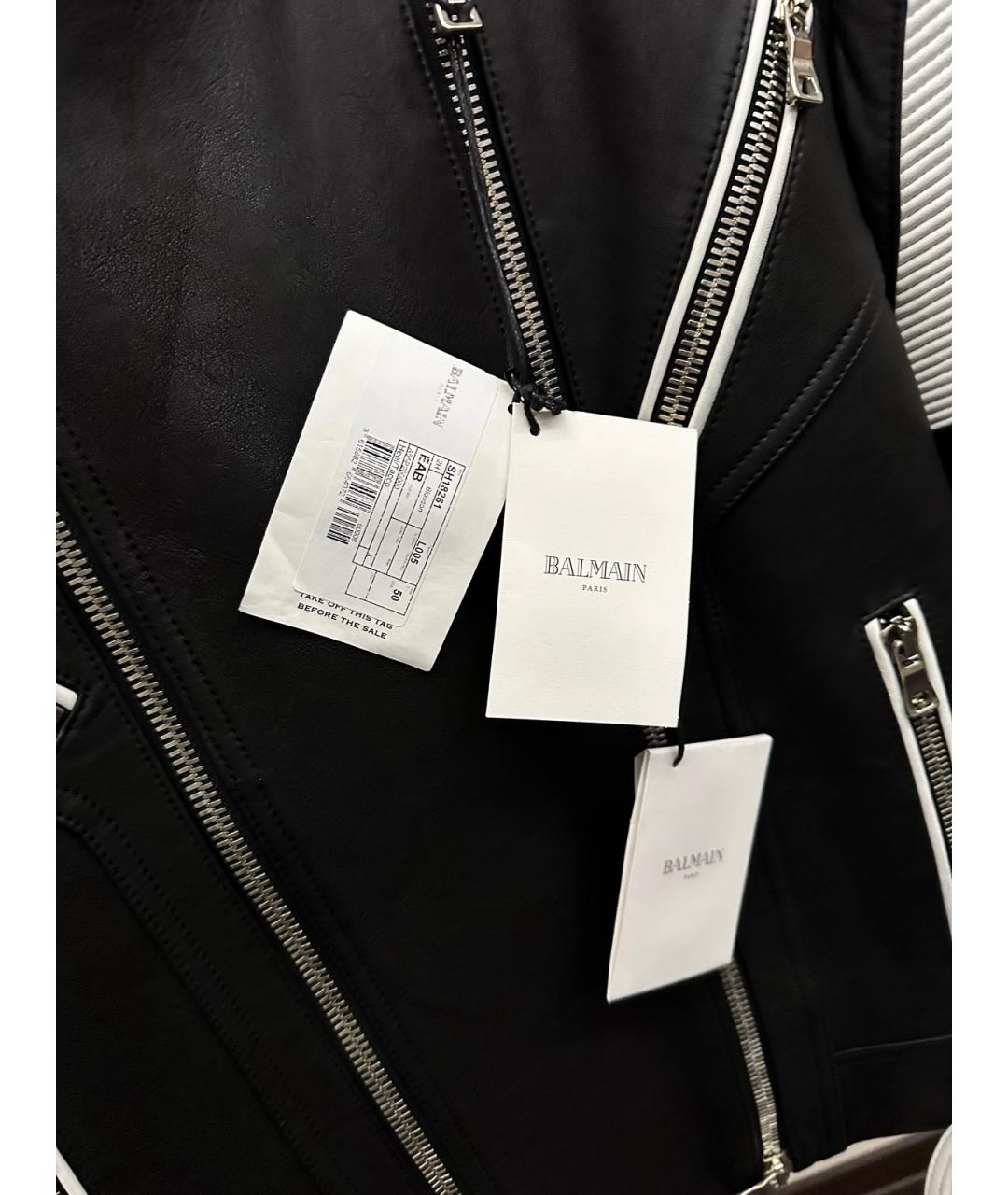 BALMAIN Мульти кожаная куртка, фото 8