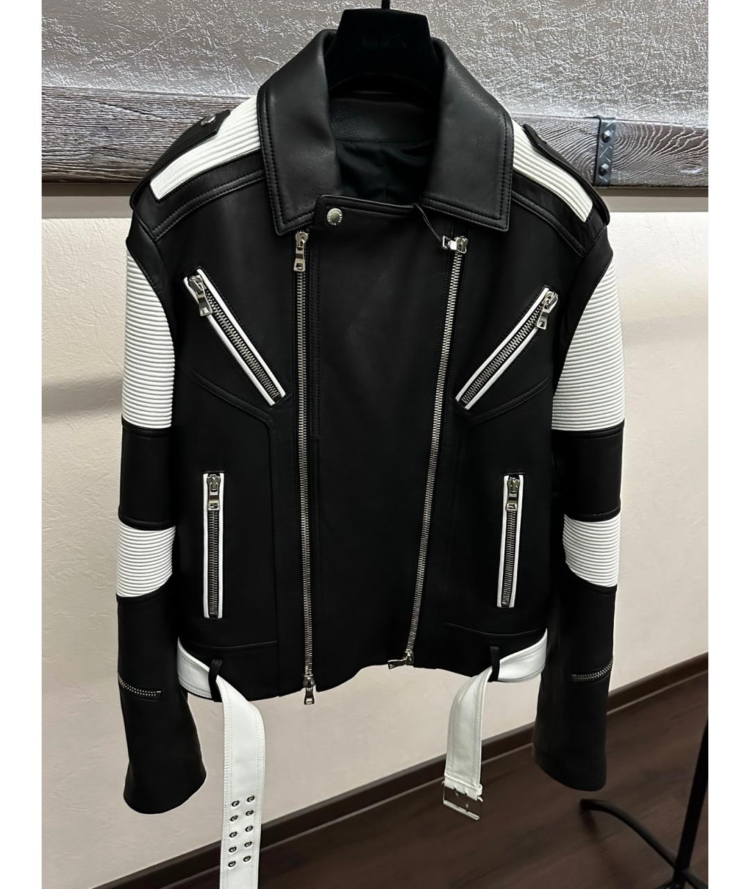 BALMAIN Мульти кожаная куртка, фото 4