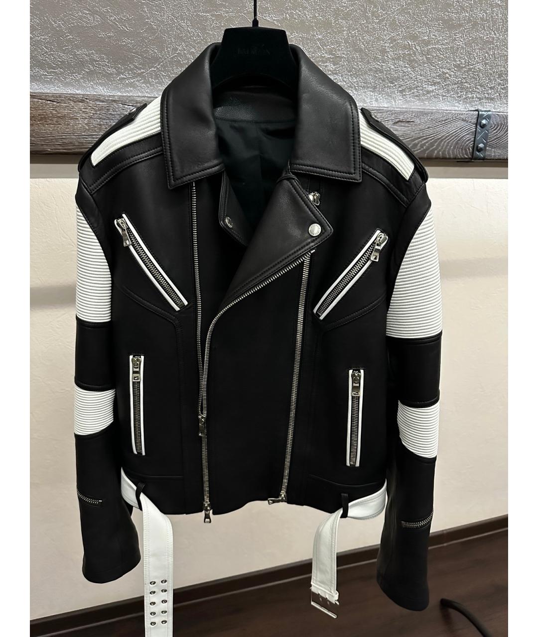 BALMAIN Мульти кожаная куртка, фото 5