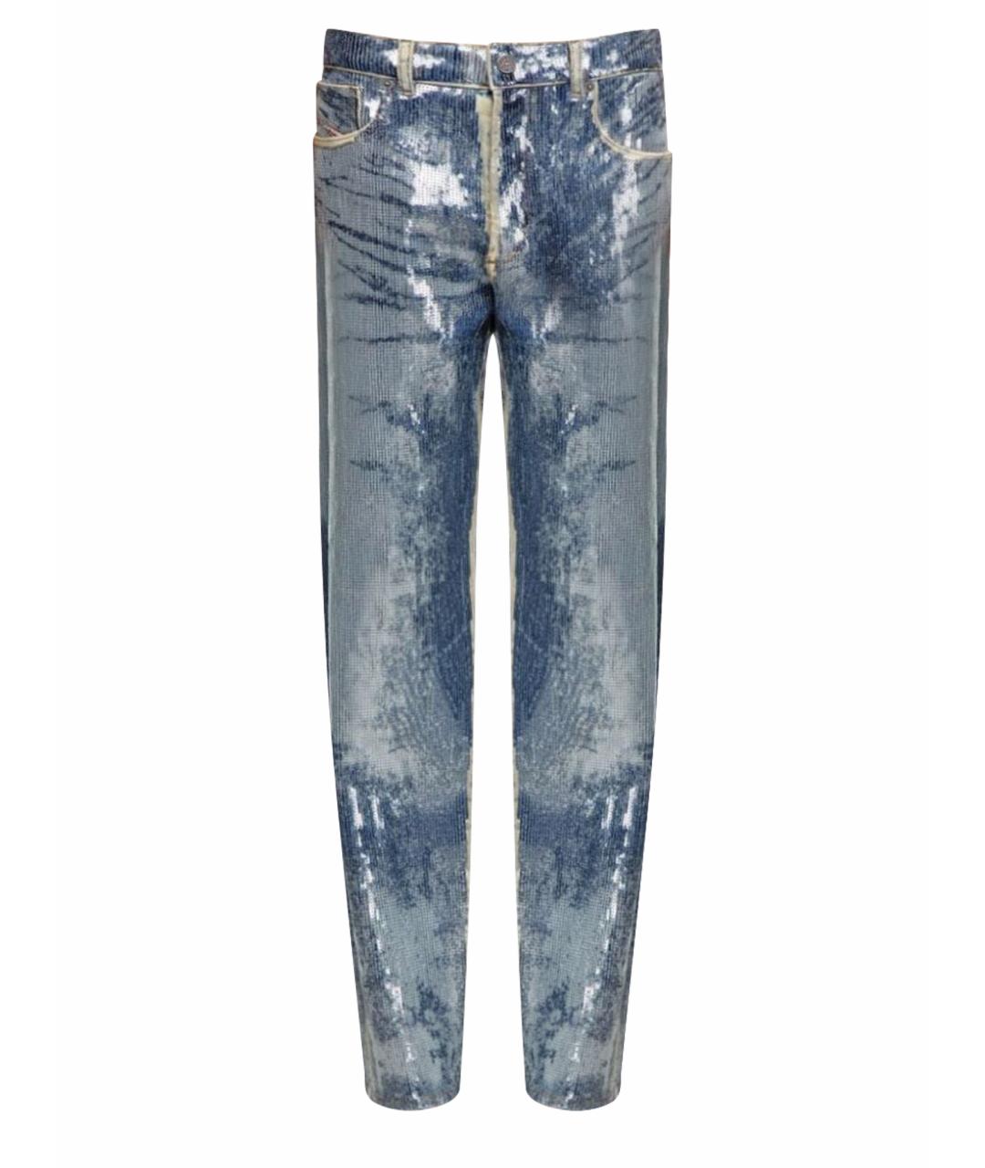 DIESEL Синие хлопковые прямые джинсы, фото 1