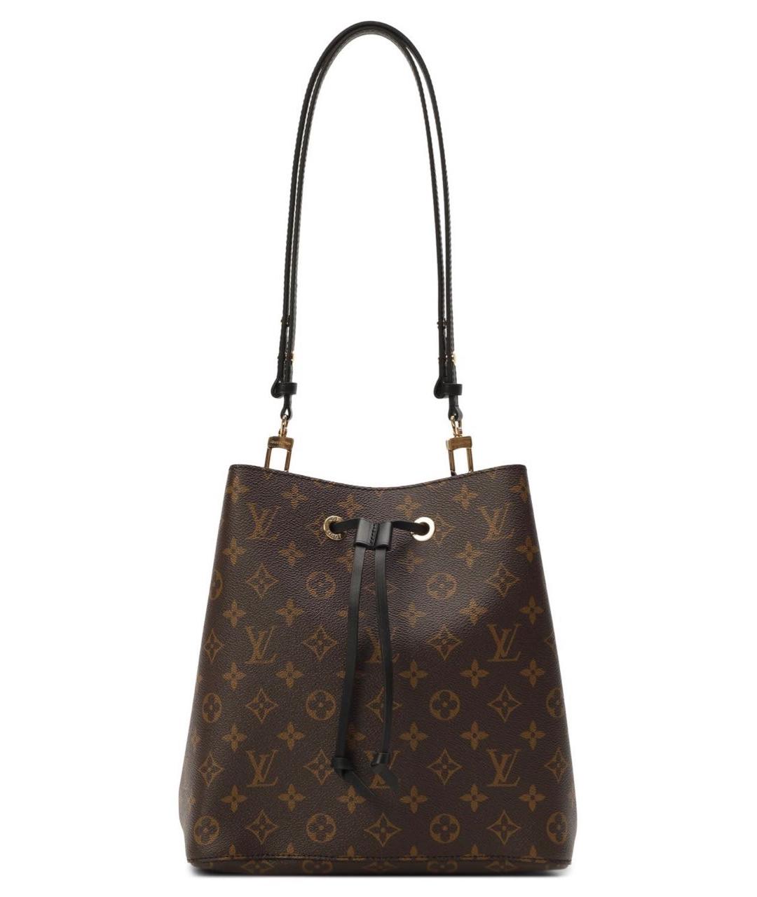 LOUIS VUITTON Коричневая кожаная сумка тоут, фото 1