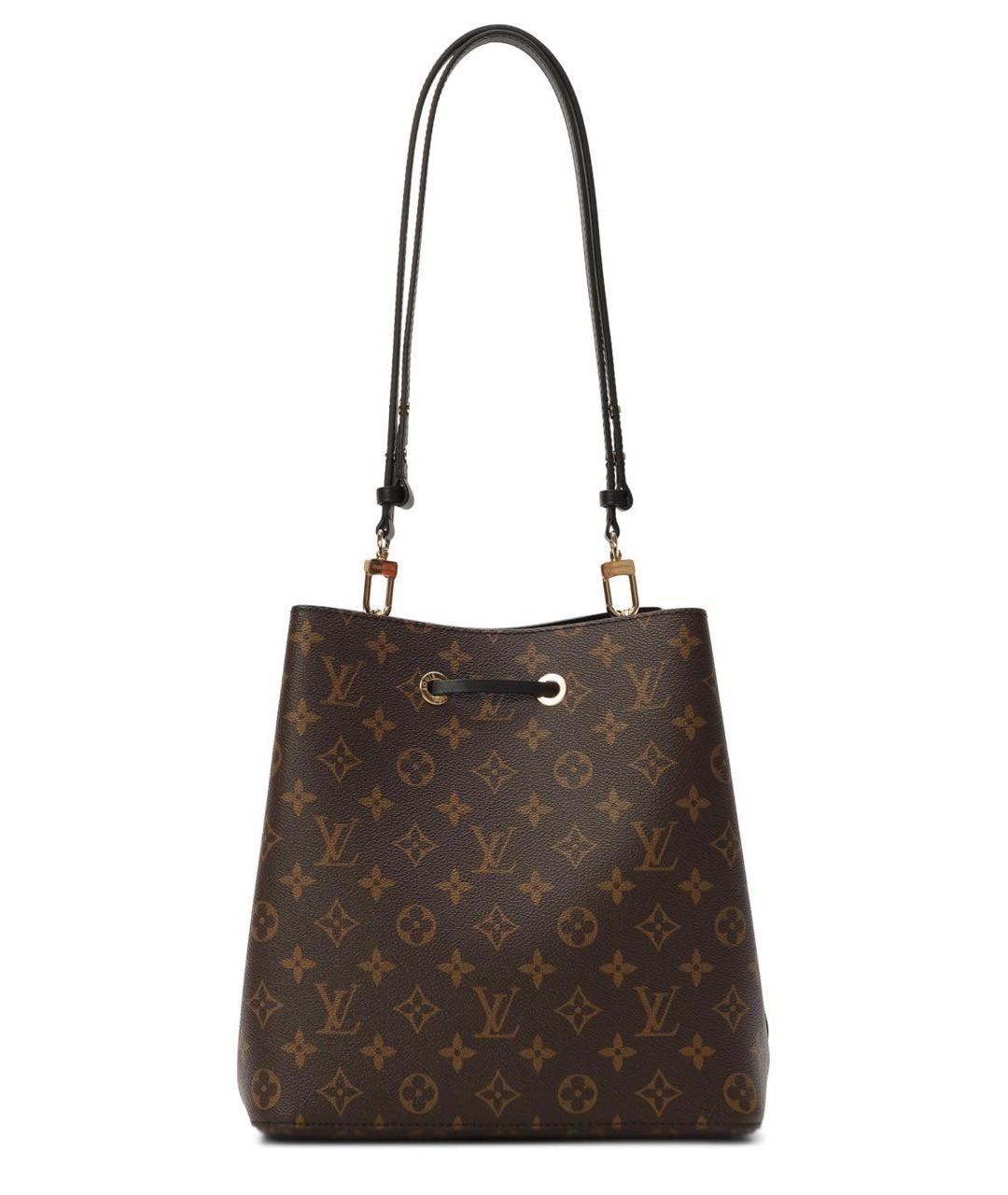 LOUIS VUITTON Коричневая кожаная сумка тоут, фото 2