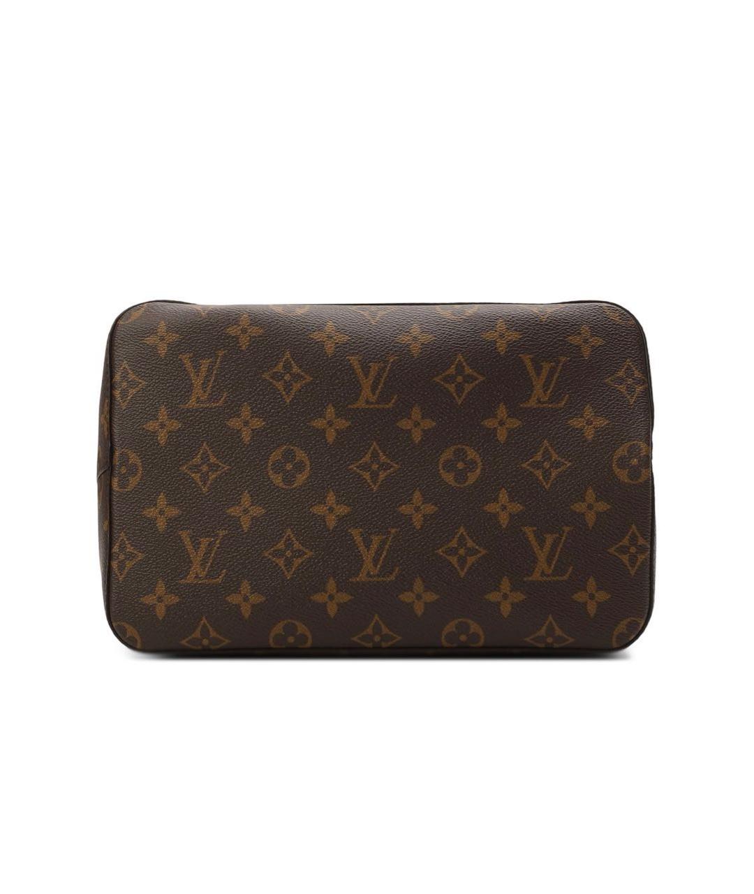 LOUIS VUITTON Коричневая кожаная сумка тоут, фото 4