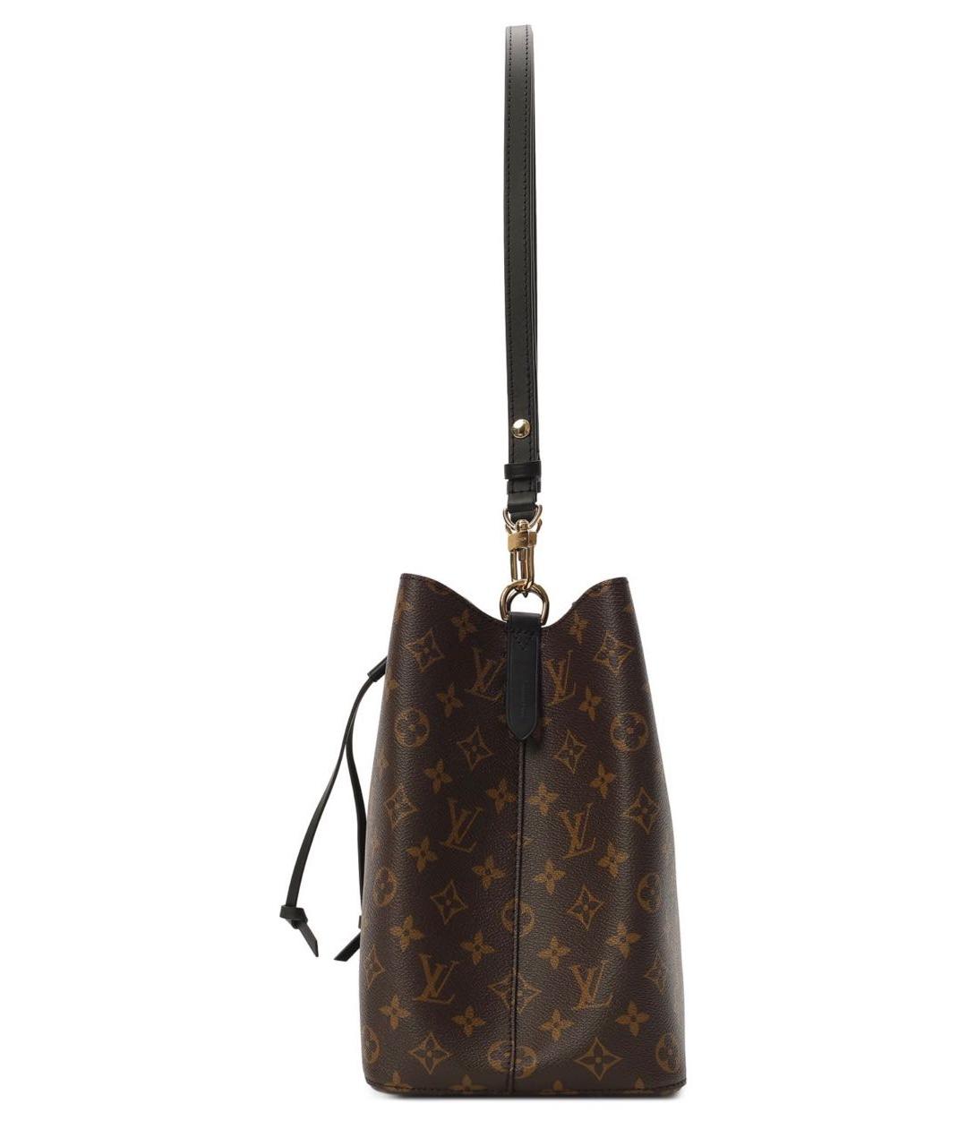 LOUIS VUITTON Коричневая кожаная сумка тоут, фото 3