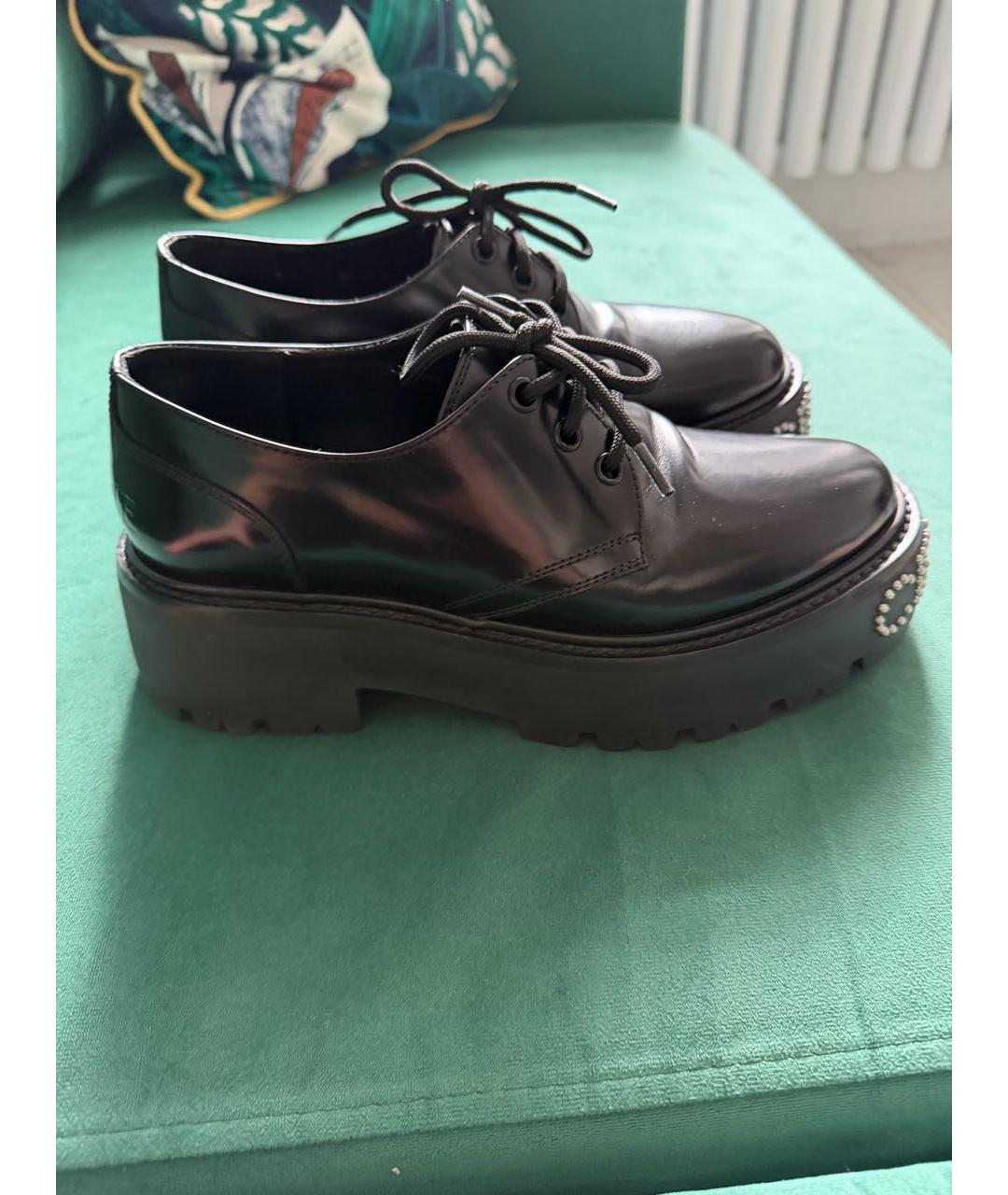 CELINE Черные кожаные ботинки, фото 5