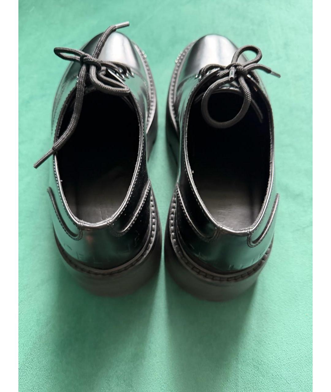 CELINE Черные кожаные ботинки, фото 4