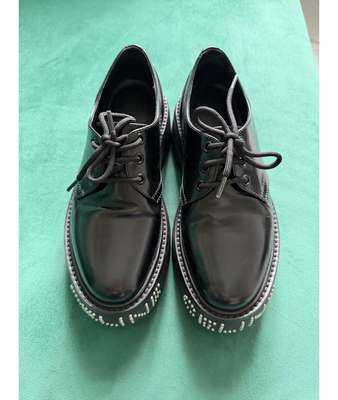 CELINE Черные кожаные ботинки, фото 2