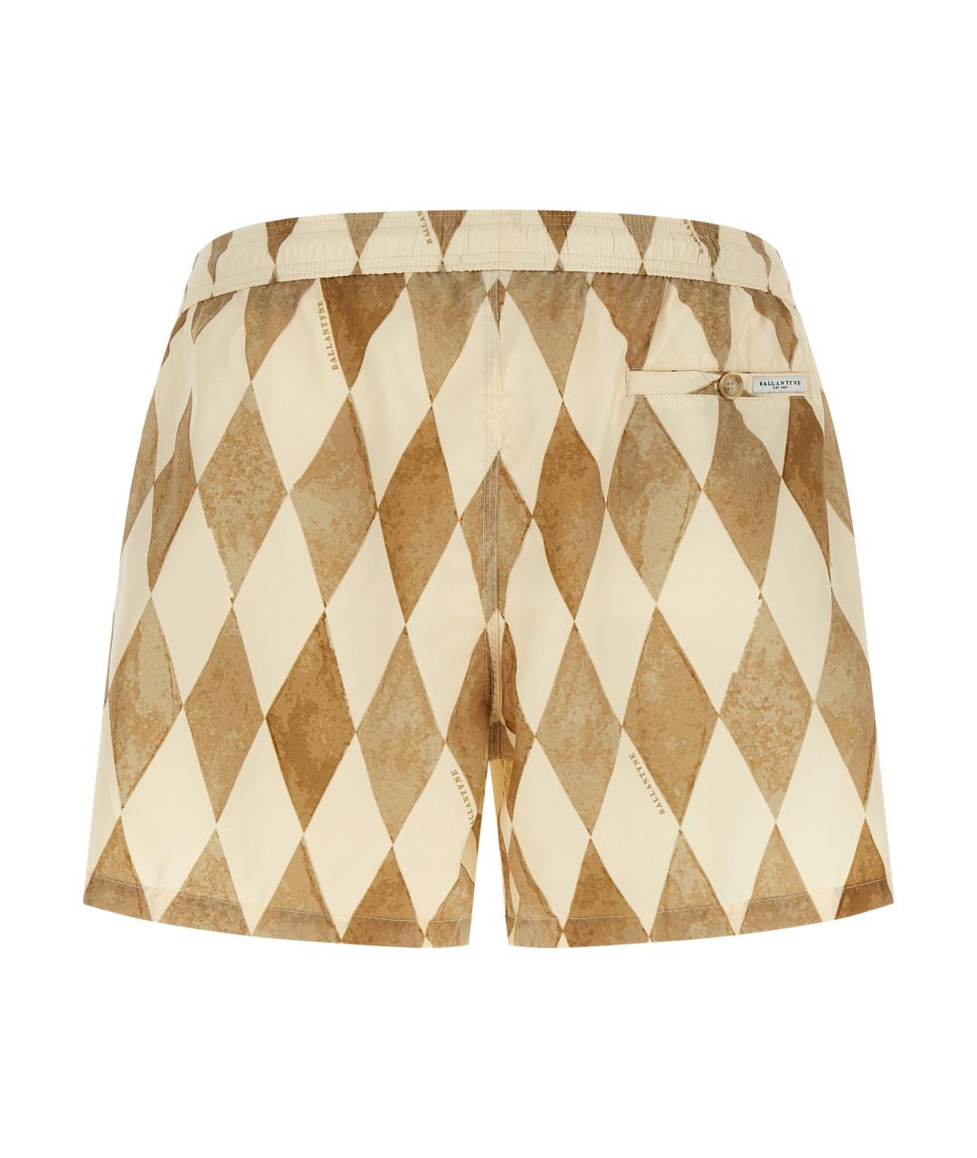 BALLANTYNE Бежевые полиэстеровые плавки, фото 2