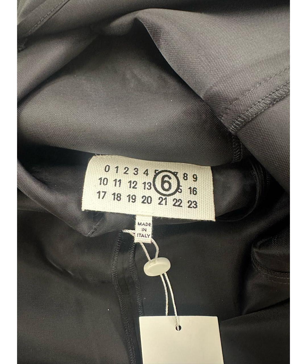 MM6 MAISON MARGIELA Черная вискозная юбка макси, фото 3