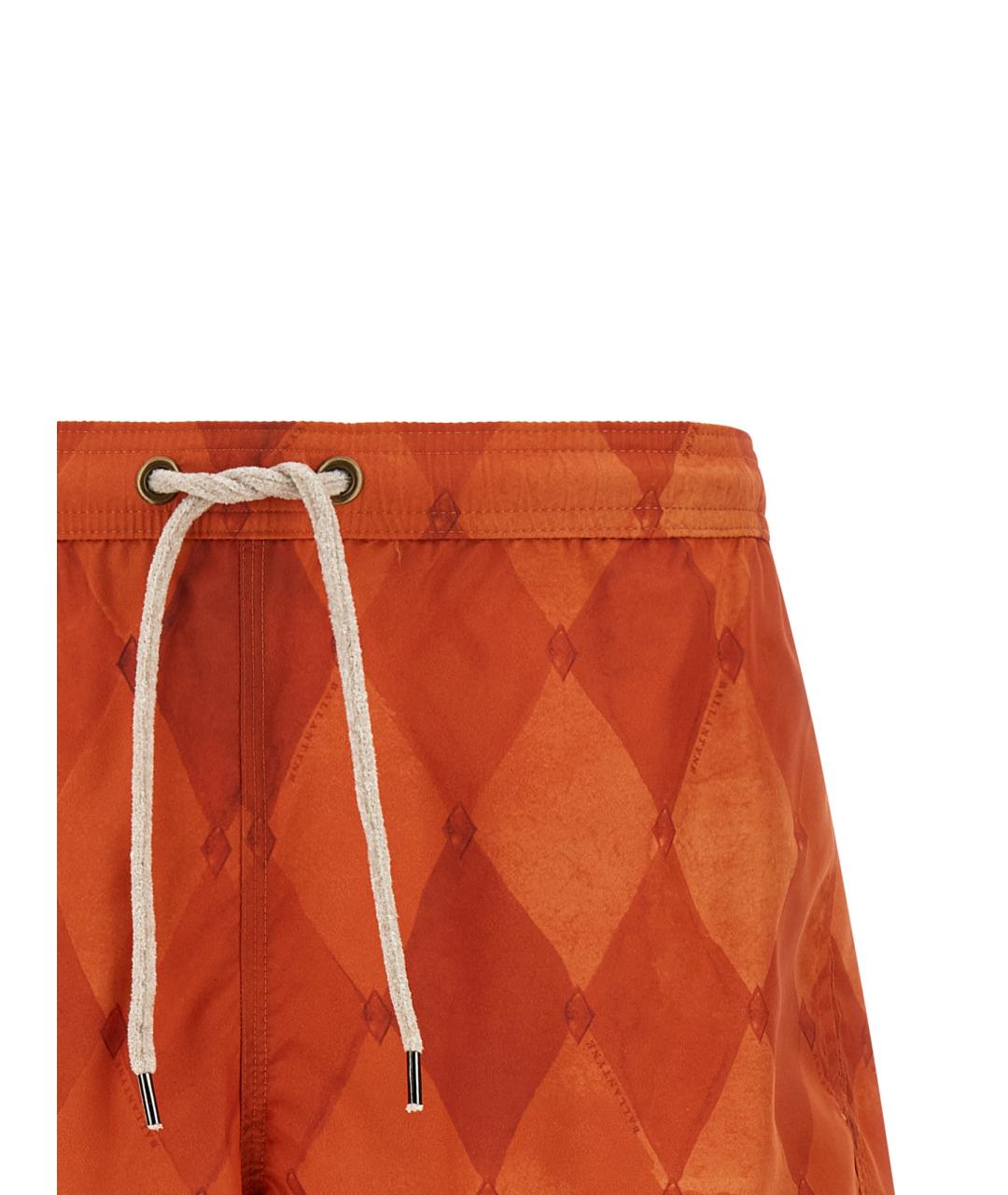 BALLANTYNE Оранжевое полиэстеровые плавки, фото 3