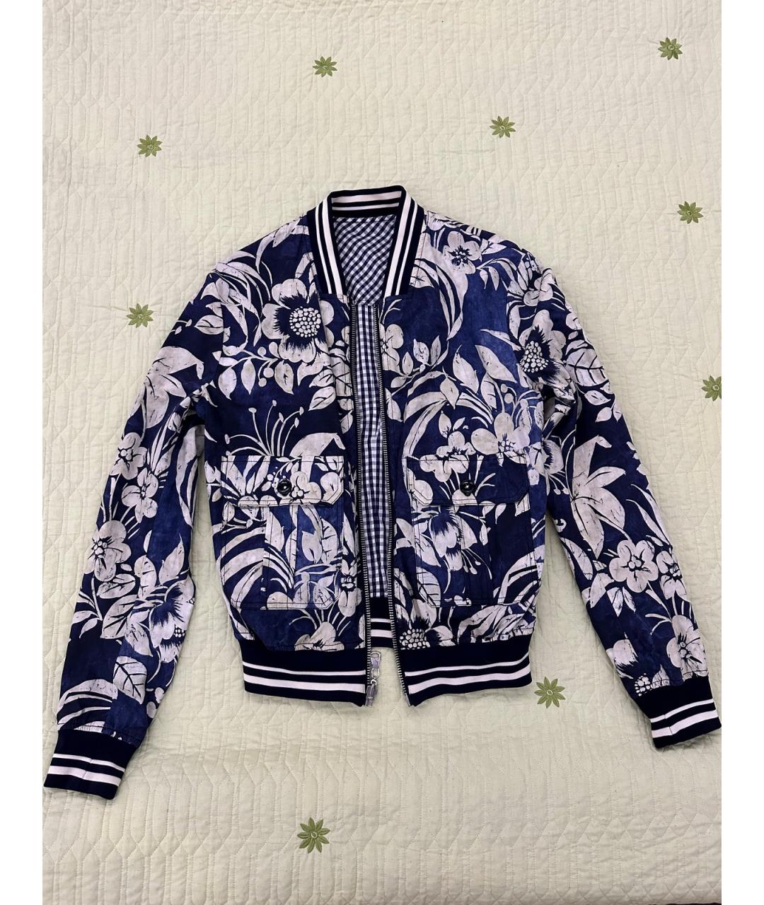 DOLCE&GABBANA Синяя хлопковая куртка, фото 10