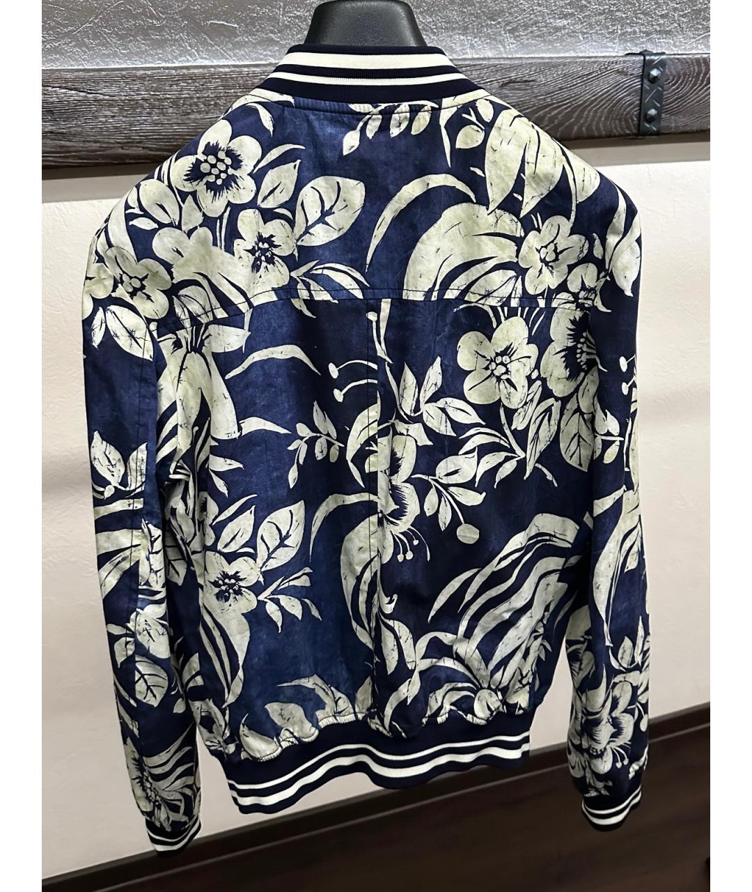 DOLCE&GABBANA Синяя хлопковая куртка, фото 3