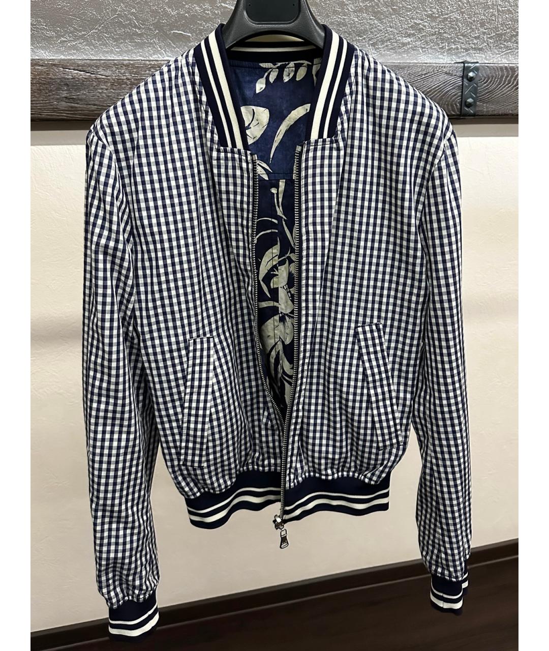 DOLCE&GABBANA Синяя хлопковая куртка, фото 7