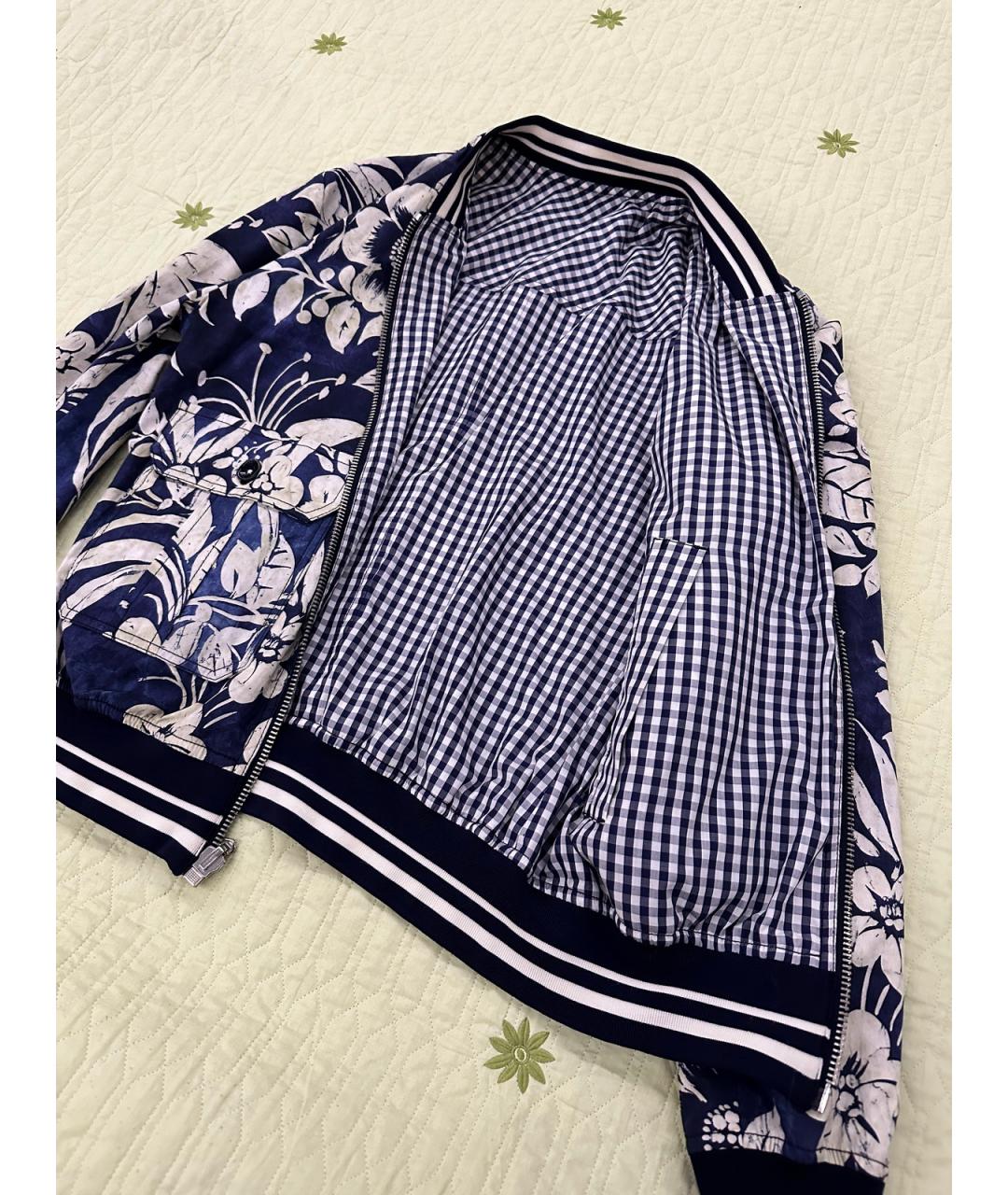 DOLCE&GABBANA Синяя хлопковая куртка, фото 5