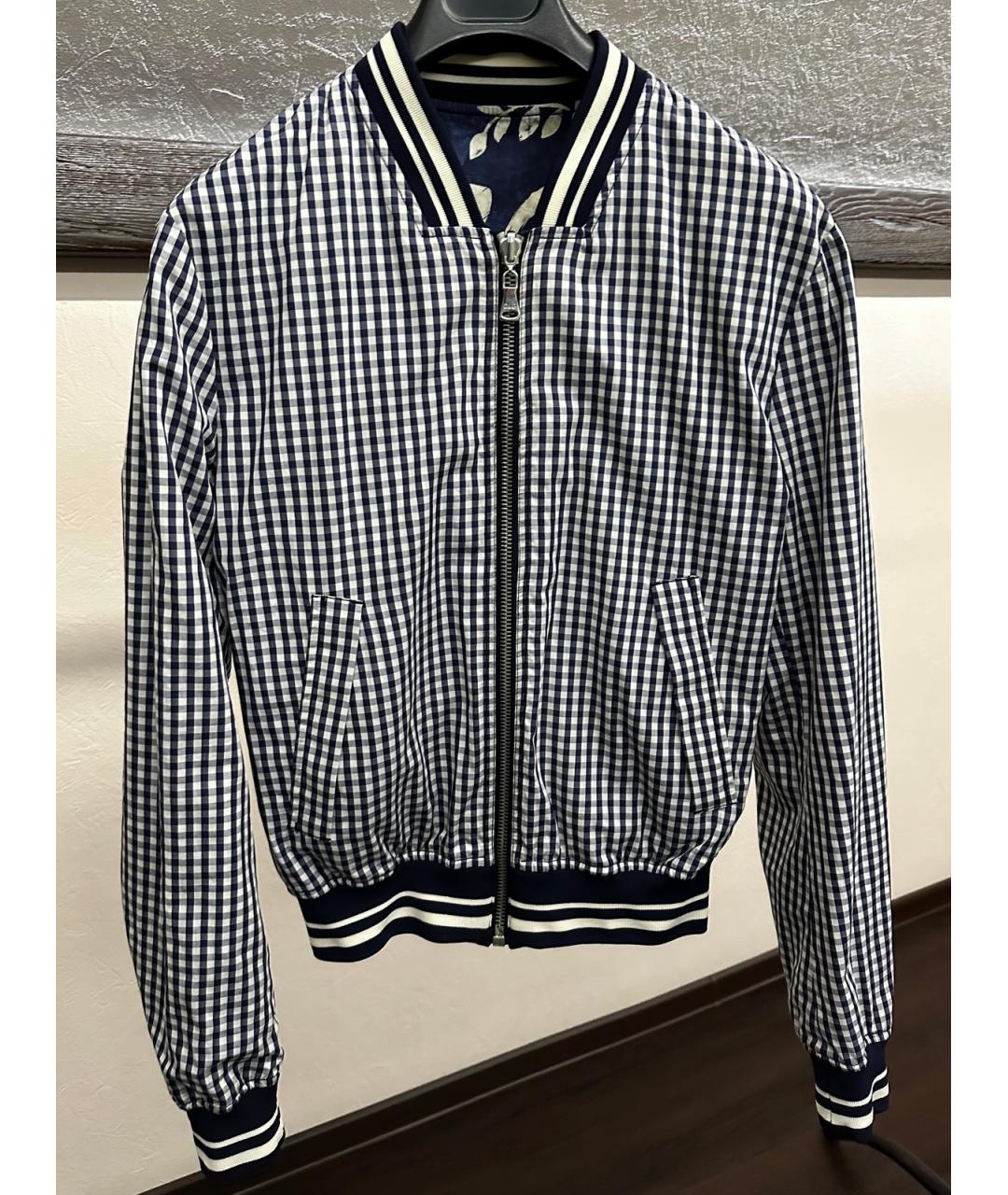 DOLCE&GABBANA Синяя хлопковая куртка, фото 6