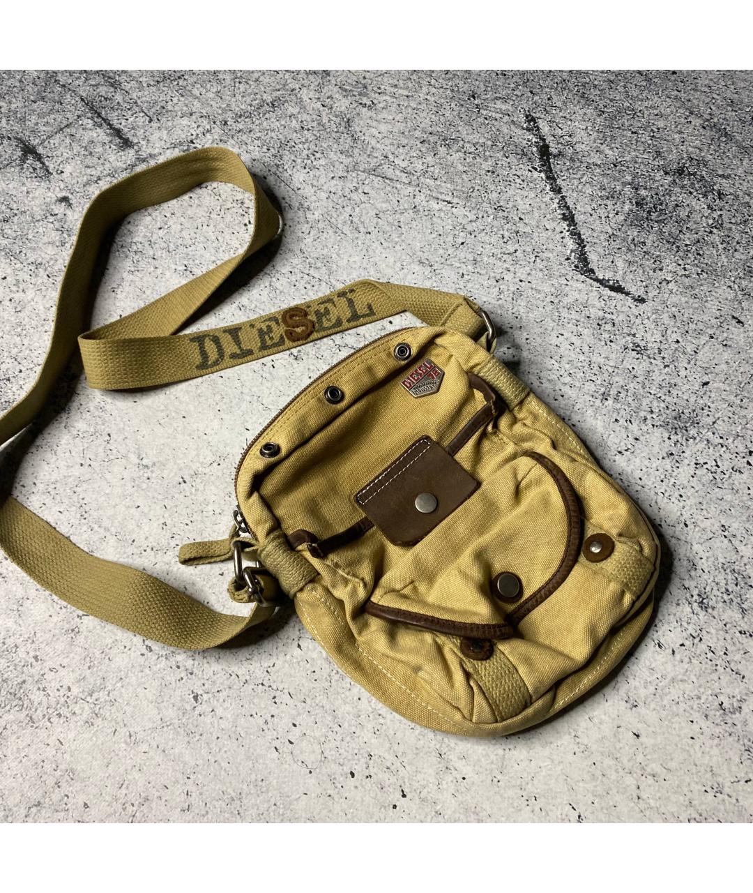 DIESEL Желтая сумка на плечо, фото 3